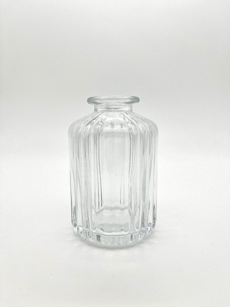 recycle- cosmetic-diffuser glass bottle- crystal clear